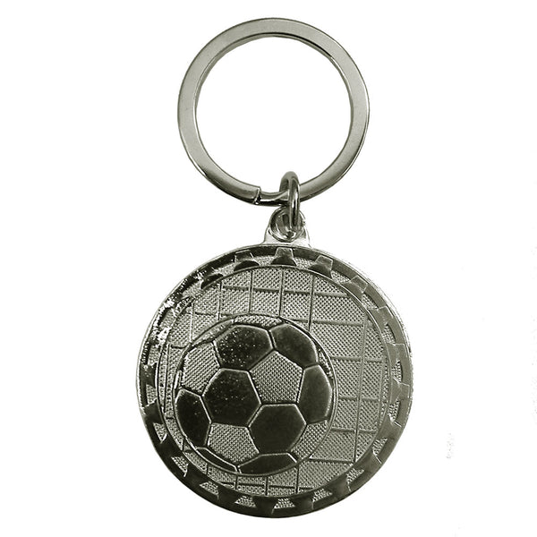 Embossed Football Keyring (Gold or Silver)
