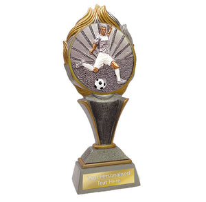 Footballer Torch Resin Award Silver&Gold (FG123)