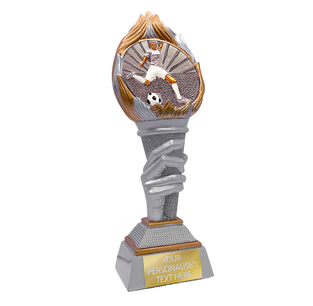 Footballer Torch Resin Award Silver&Gold 245mm (FG125)