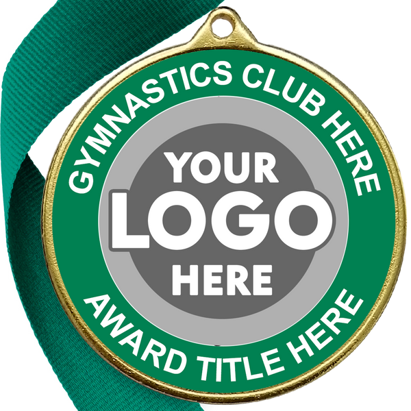 Gymnastics Awards Medal - GREEN