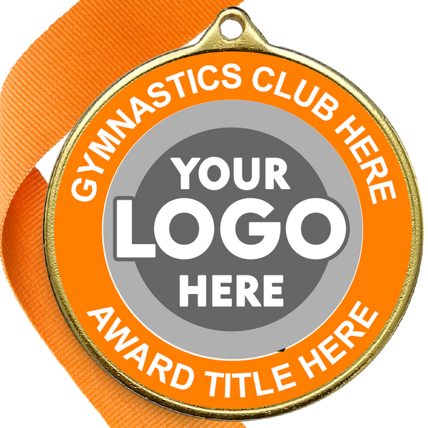 Gymnastics Awards Medal - ORANGE
