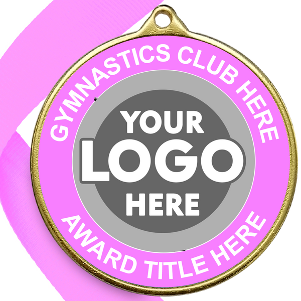 Gymnastics Awards Medal - PINK