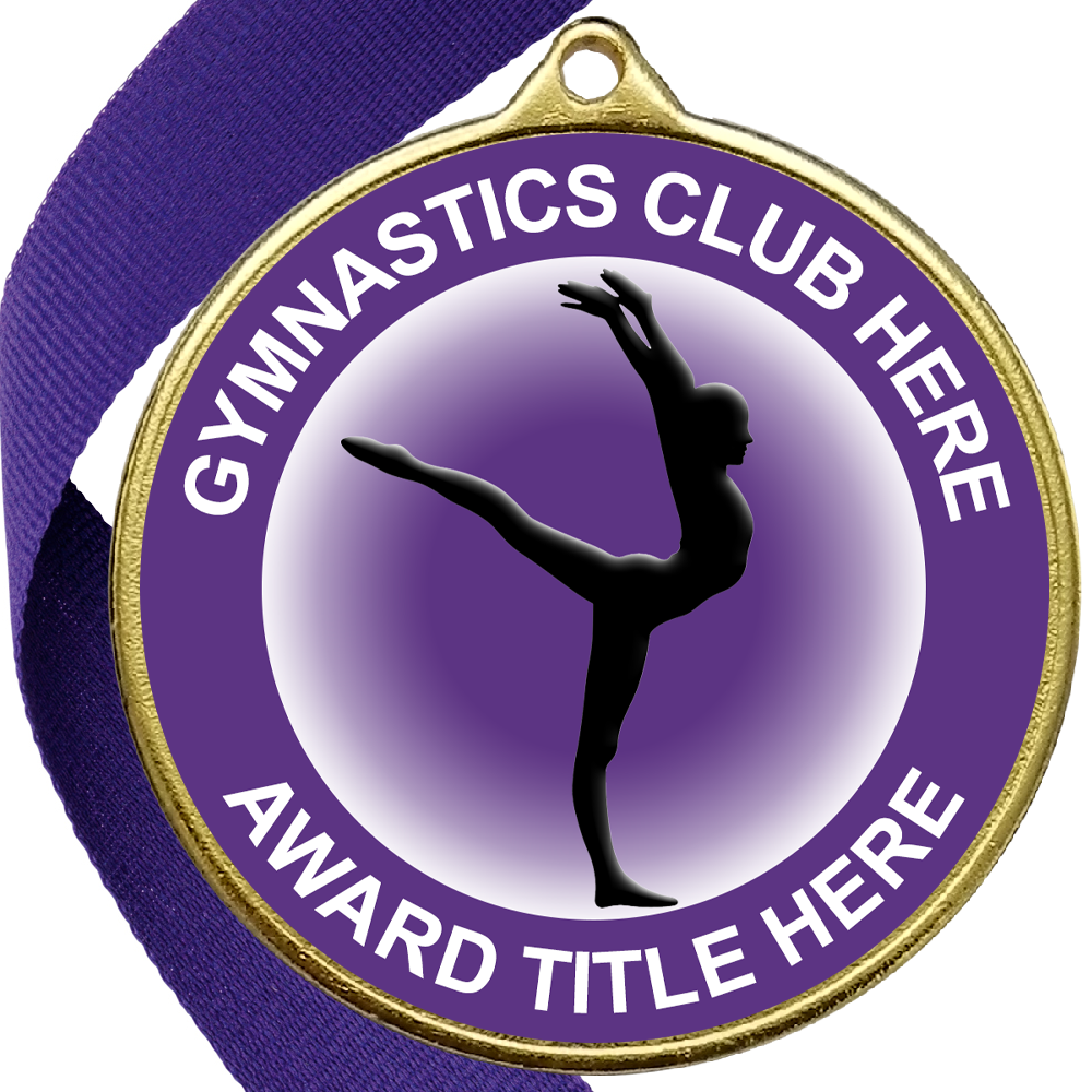 Gymnastics Awards Medal - PURPLE