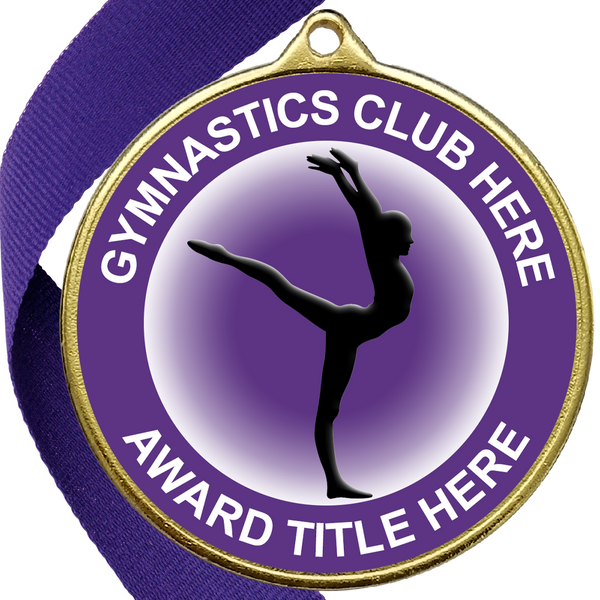 Gymnastics Awards Medal - PURPLE