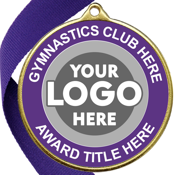 Gymnastics Awards Medal - PURPLE