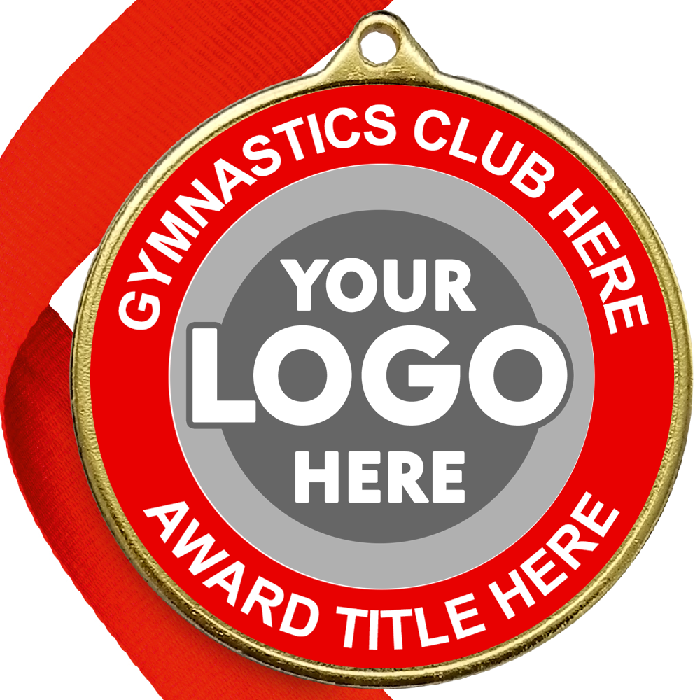 Gymnastics Awards Medal - RED