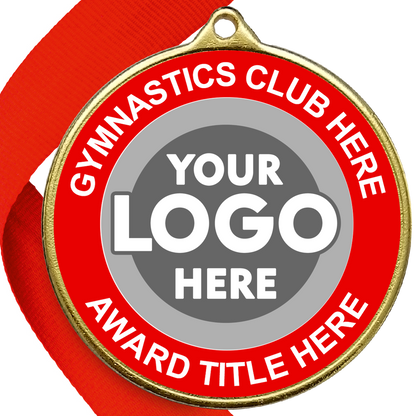 Gymnastics Awards Medal - RED