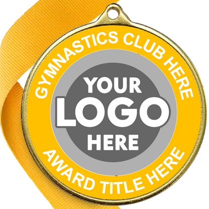 Gymnastics Awards Medal - YELLOW