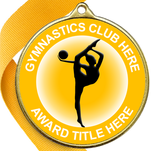 Gymnastics Awards Medal - YELLOW