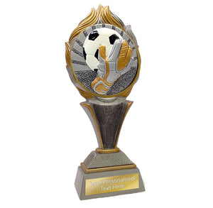 Football Goalkeeper Torch Resin Award Silver&Gold (FG123)