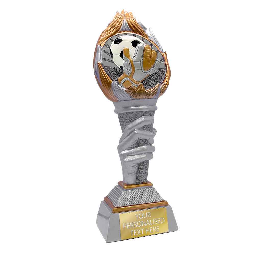 Goalkeeper Torch Resin Award Silver&Gold 245mm (FG125)