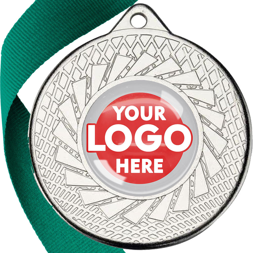 50mm Blade Design Wreath Medals on Ribbons