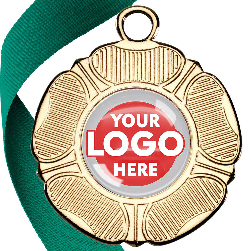 50mm Tudor Rose Medal on a Ribbon