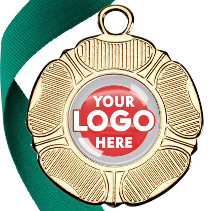 50mm Tudor Rose Medal on a Ribbon