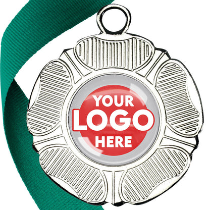 50mm Tudor Rose Medal on a Ribbon