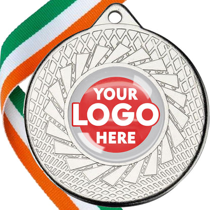 50mm Blade Design Wreath Medals on Ribbons