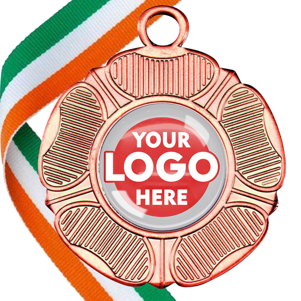 50mm Tudor Rose Medal on a Ribbon