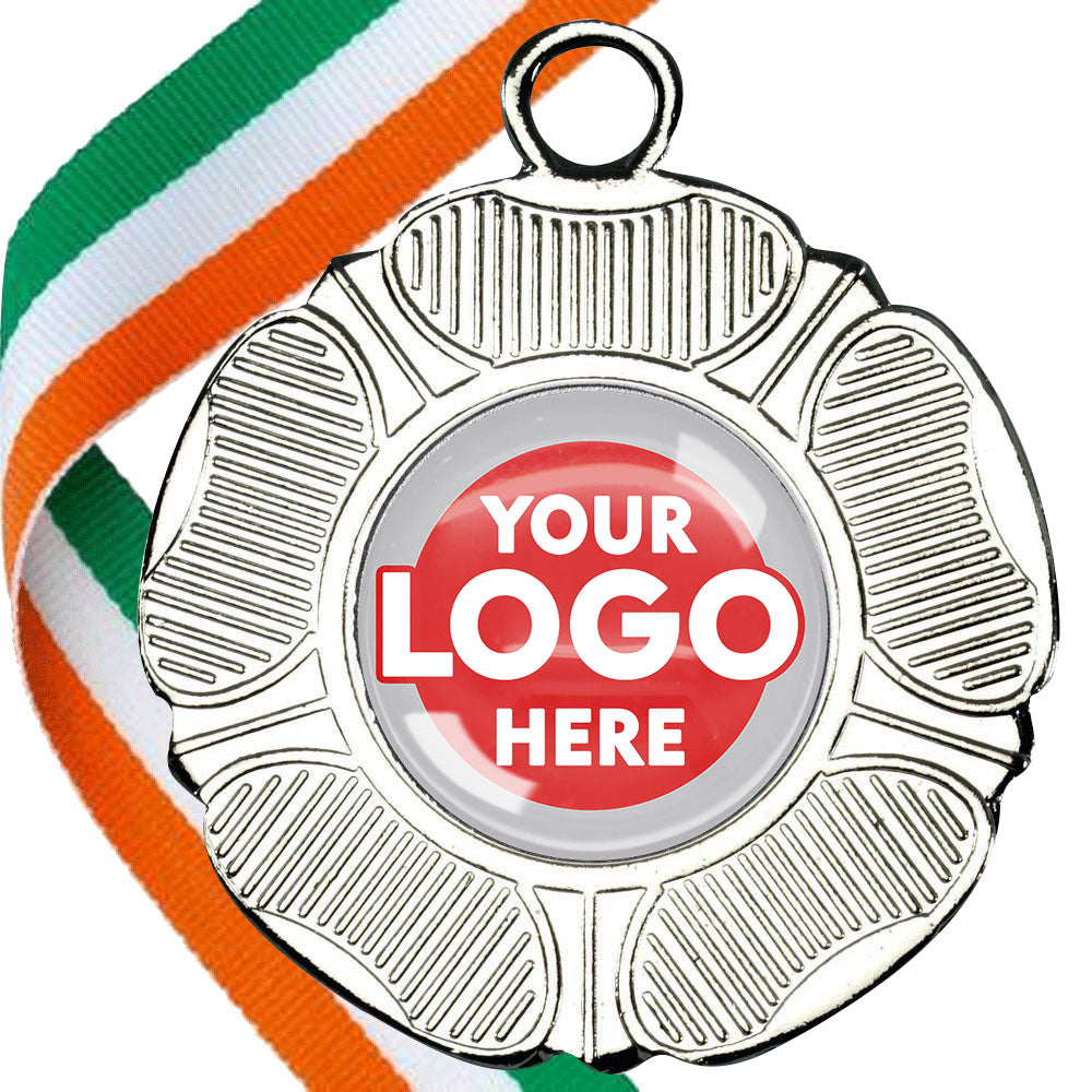 50mm Tudor Rose Medal on a Ribbon