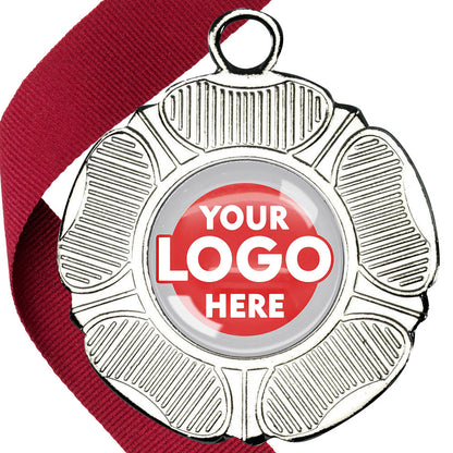 50mm Tudor Rose Medal on a Ribbon