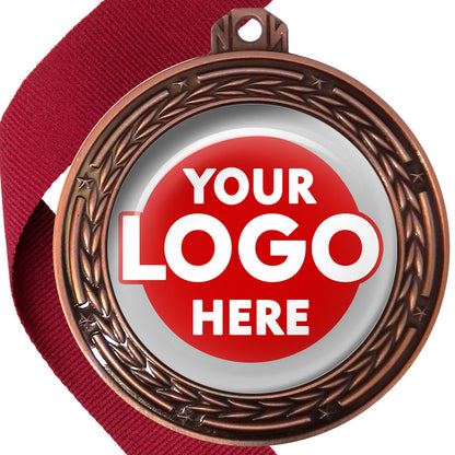 70mm Deluxe Antique Medal on a Ribbon (Stars & Arrows) MJ1070