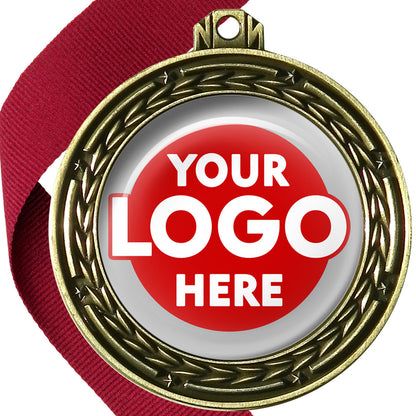 70mm Deluxe Antique Medal on a Ribbon (Stars & Arrows) MJ1070