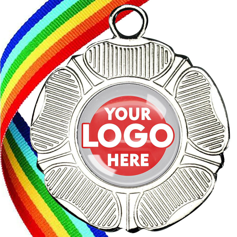 50mm Tudor Rose Medal on a Ribbon