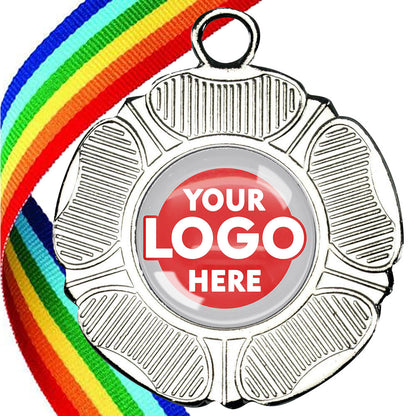 50mm Tudor Rose Medal on a Ribbon