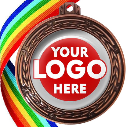 70mm Deluxe Antique Medal on a Ribbon (Stars & Arrows) MJ1070