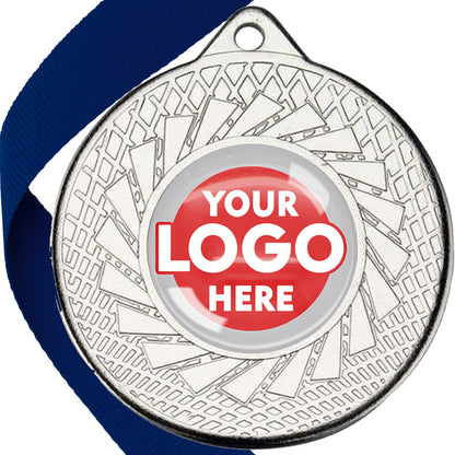 50mm Blade Design Wreath Medals on Ribbons