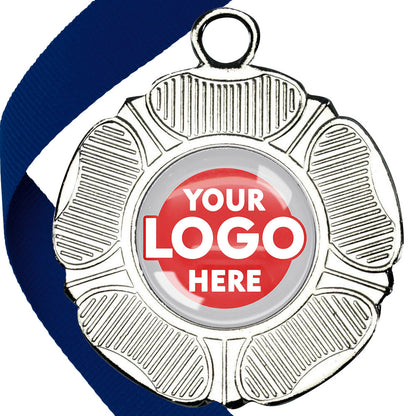 50mm Tudor Rose Medal on a Ribbon