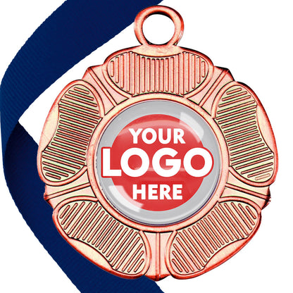 50mm Tudor Rose Medal on a Ribbon