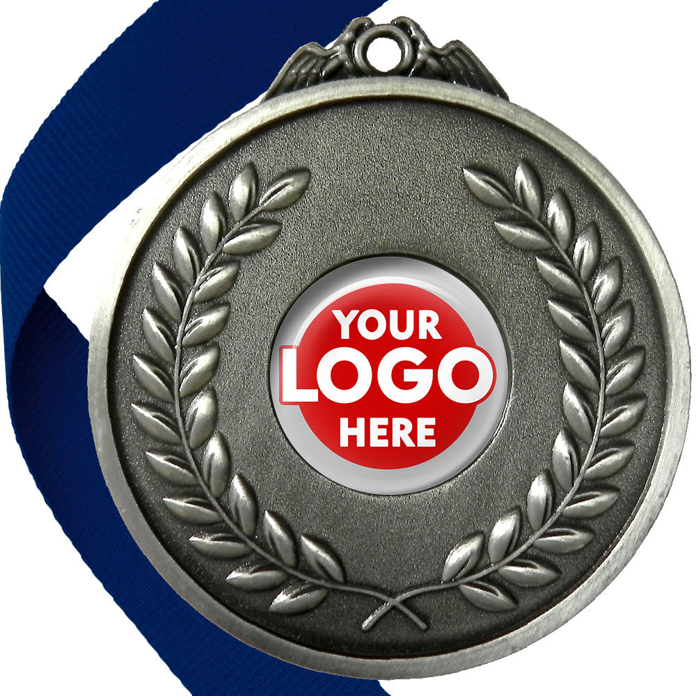 65mm Antique Laurel Wreath Medal On A Ribbon (MJ1065)