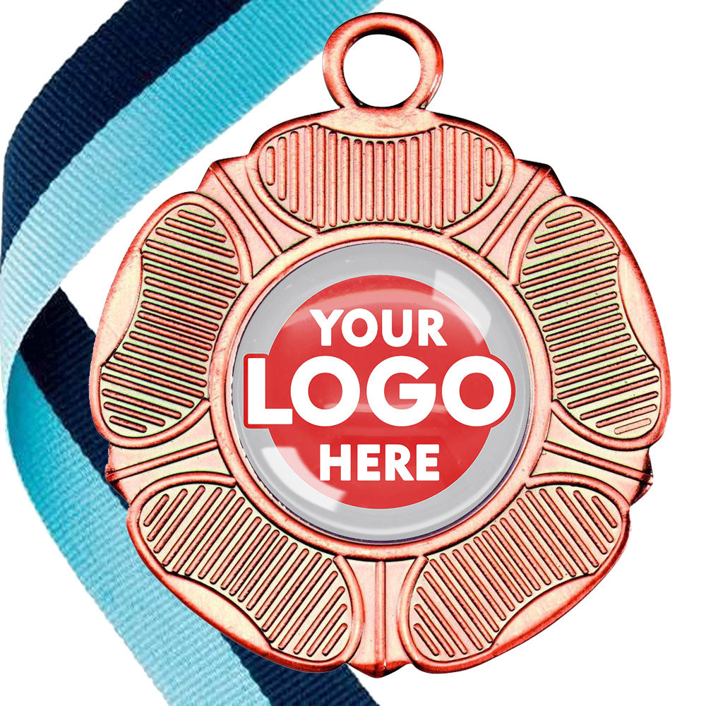 50mm Tudor Rose Medal on a Ribbon