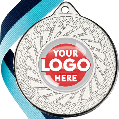 50mm Blade Design Wreath Medals on Ribbons