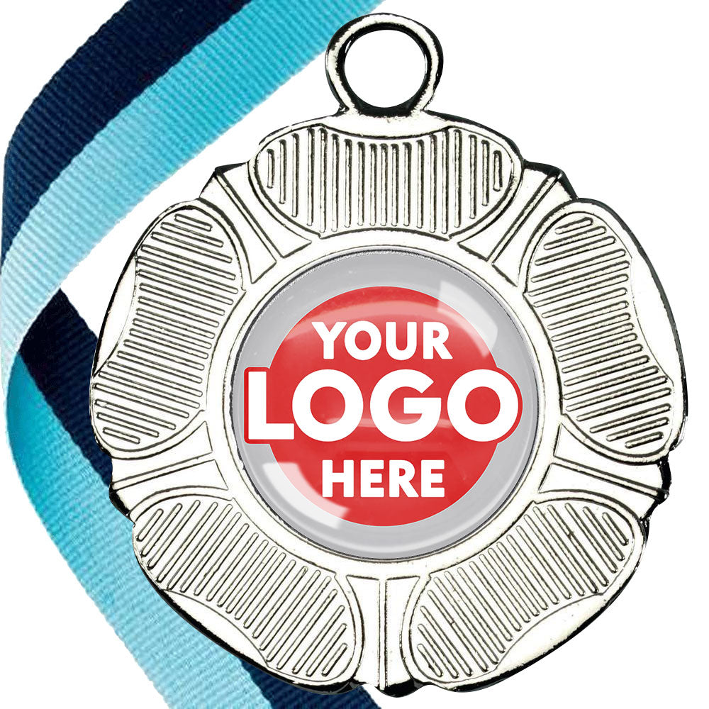 50mm Tudor Rose Medal on a Ribbon