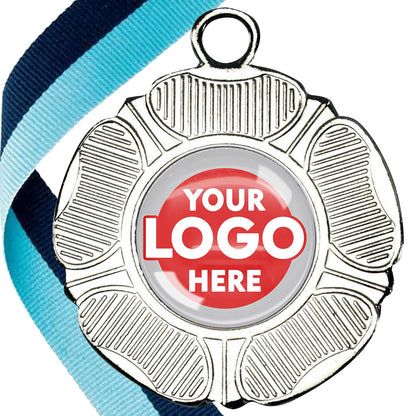 50mm Tudor Rose Medal on a Ribbon