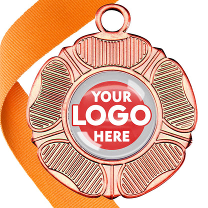 50mm Tudor Rose Medal on a Ribbon