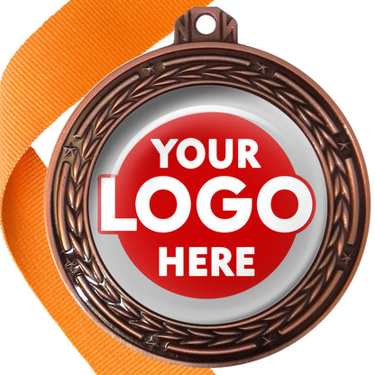 70mm Deluxe Antique Medal on a Ribbon (Stars & Arrows) MJ1070