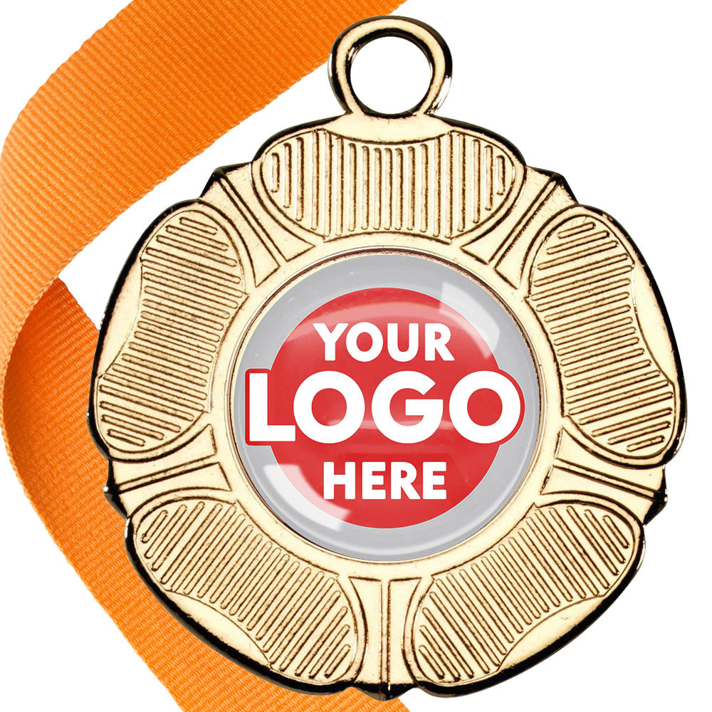 50mm Tudor Rose Medal on a Ribbon