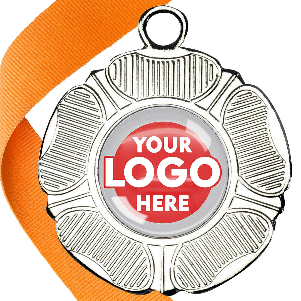 50mm Tudor Rose Medal on a Ribbon