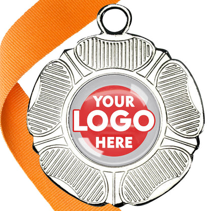 50mm Tudor Rose Medal on a Ribbon