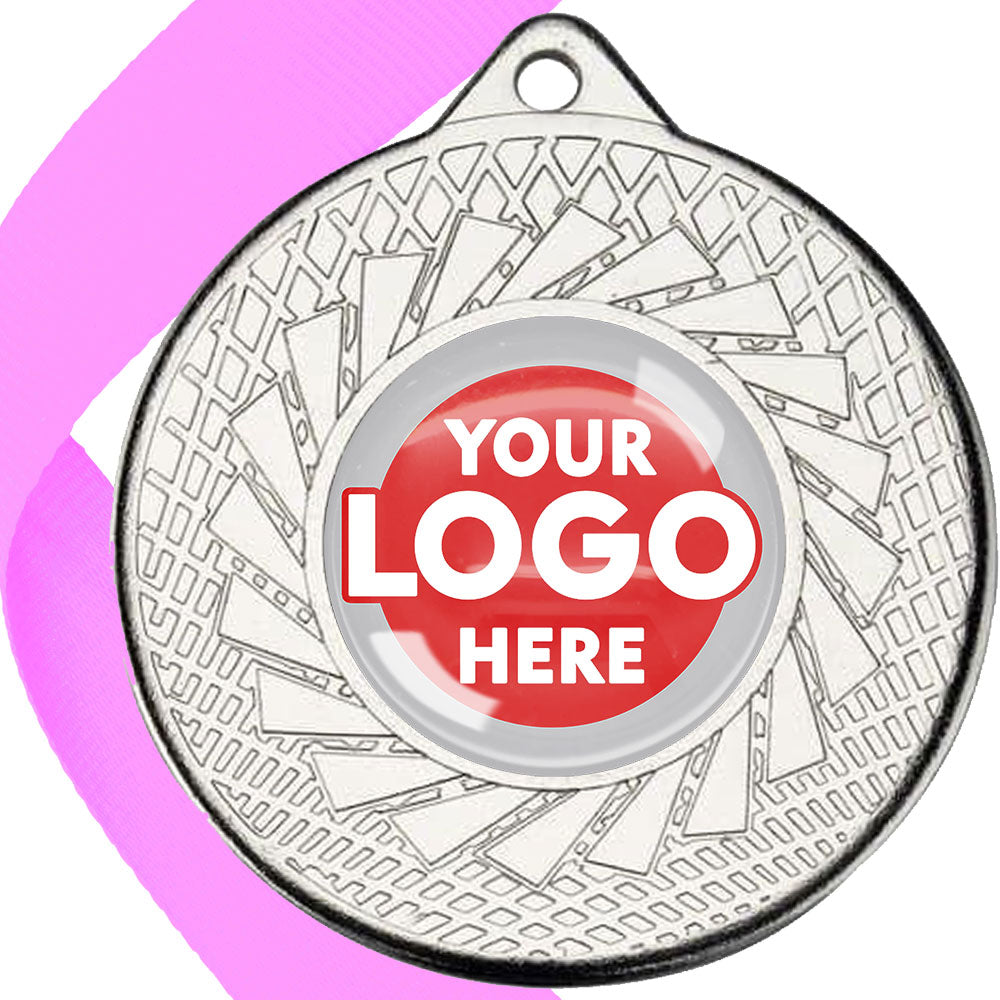 50mm Blade Design Wreath Medals on Ribbons