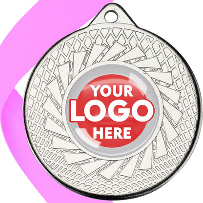 50mm Blade Design Wreath Medals on Ribbons