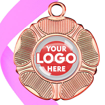 50mm Tudor Rose Medal on a Ribbon