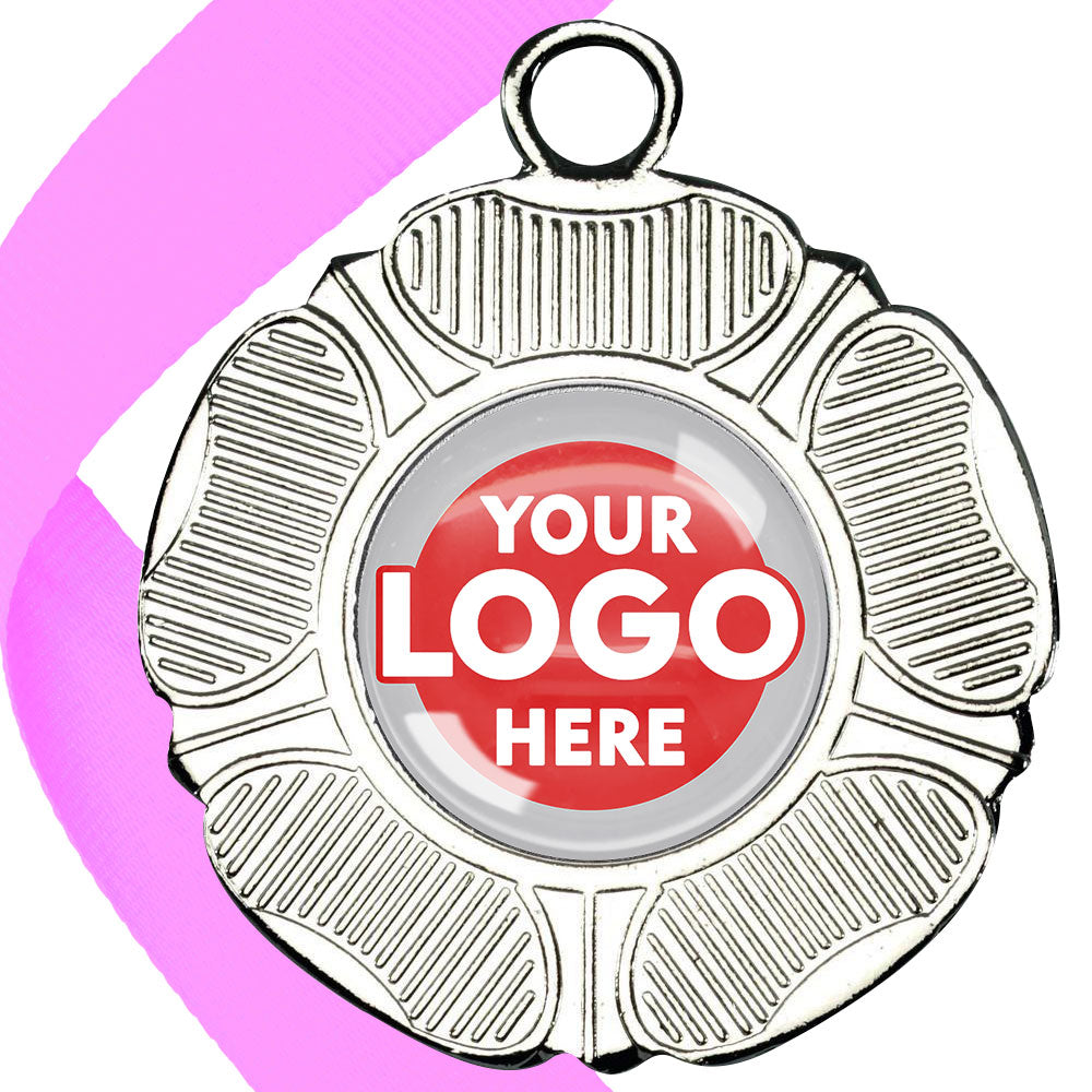 50mm Tudor Rose Medal on a Ribbon