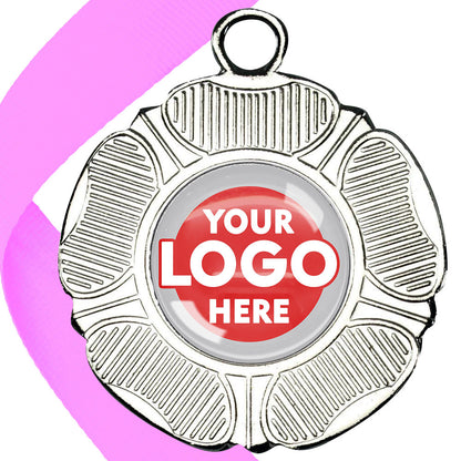 50mm Tudor Rose Medal on a Ribbon