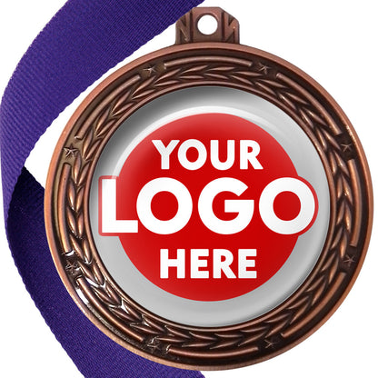 70mm Deluxe Antique Medal on a Ribbon (Stars & Arrows) MJ1070