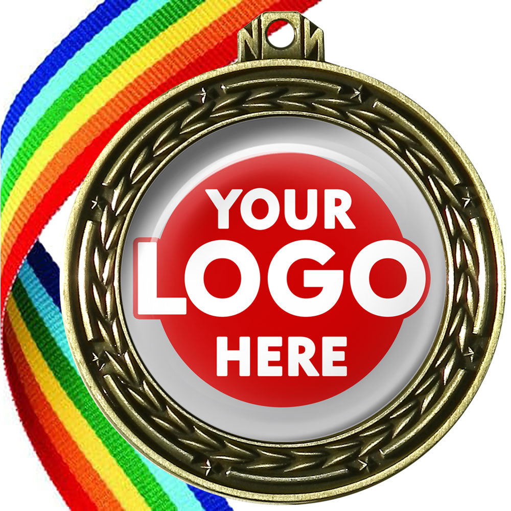 70mm Deluxe Antique Medal on a Ribbon (Stars & Arrows) MJ1070