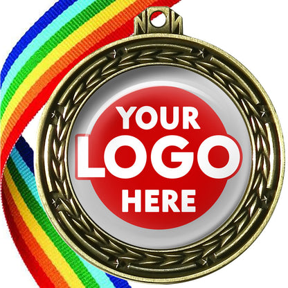 70mm Deluxe Antique Medal on a Ribbon (Stars & Arrows) MJ1070