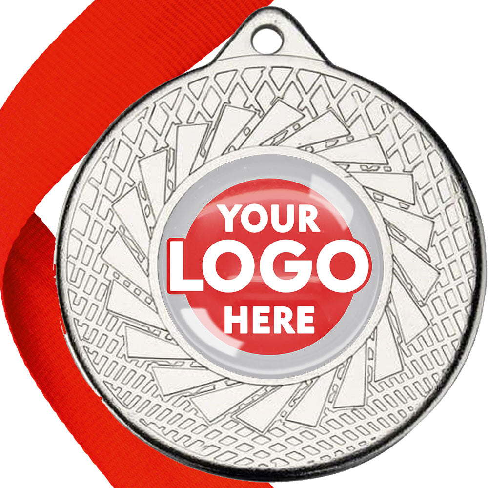 50mm Blade Design Wreath Medals on Ribbons